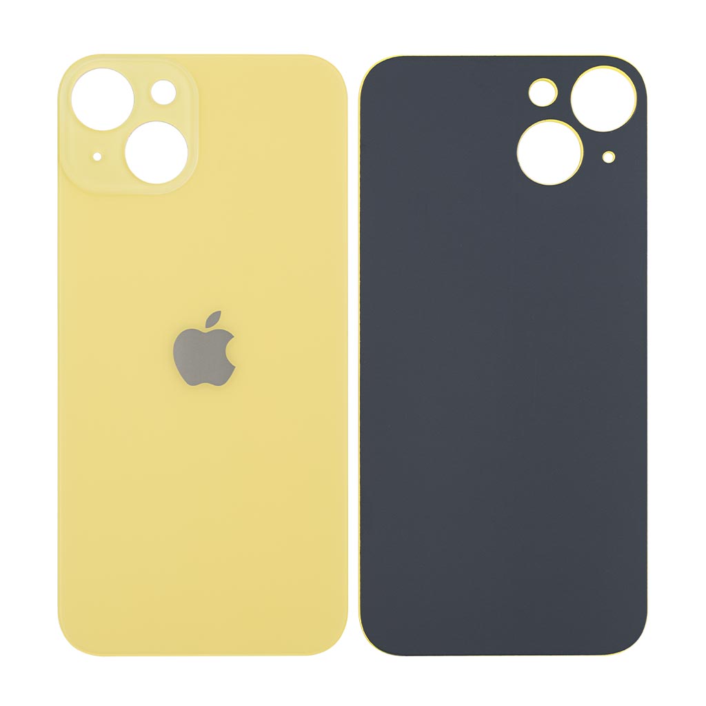 Задня кришка Apple iPhone 14, великий виріз під камеру, High Quality, Yellow